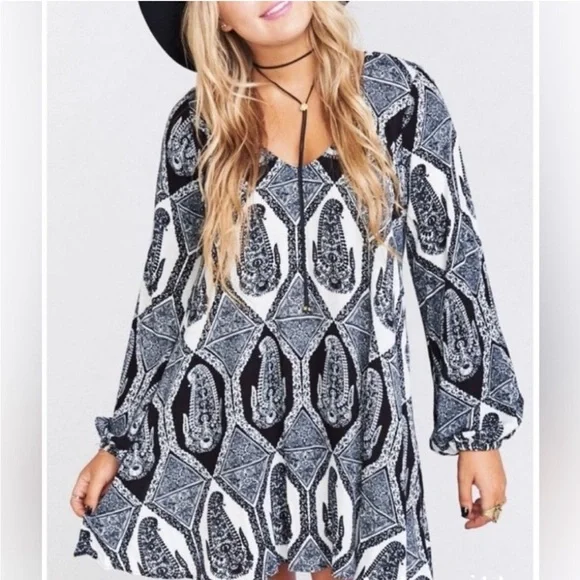 YOURS Plus Size Grey Leopard Print Tea Dress | Yours Clothing